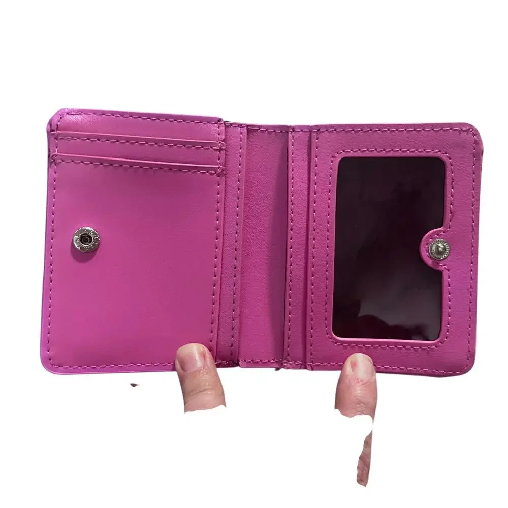 New Pink Betsy Johnson heart Leather Wallet - Picture 5 of 5